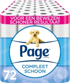 Page Toiletpapier - 72 Rollen - Compleet Schoon Wc Papier - Voordeelverpakking