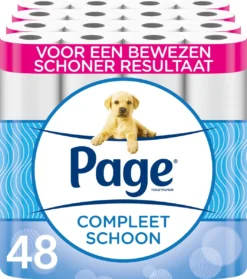 Page Toiletpapier - 48 Rollen - Compleet Schoon Wc Papier - Met Een Vleugje Katoen
