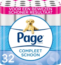 Page Toiletpapier - 32 Rollen - Compleet Schoon Wc Papier - Met Een Vleugje Katoen
