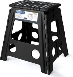 Buxibo - Kruk - Krukje - Keukentrap - Keukentrapje - Opvouwbaar Trapje - Keuken/Badkamer/Schuur Trapje - 29 X 24 X 40cm