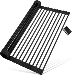 BOTC Afdruiprek - Verstelbaar - Afdruipmat Voor Afwas - Pannenonderzetter - Opvouwbaar