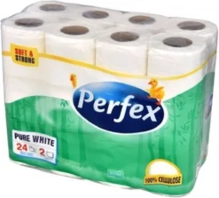 Perfex Toiletpapier Pure White 2-Laags 24 Rollen
