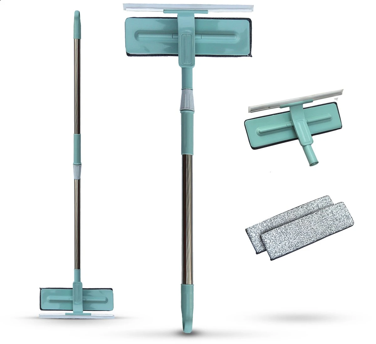 Johannes & Co Raamwisser Met Telescoopsteel 120cm Ruitenreiniger - Ramenwasser - Ramenwisser