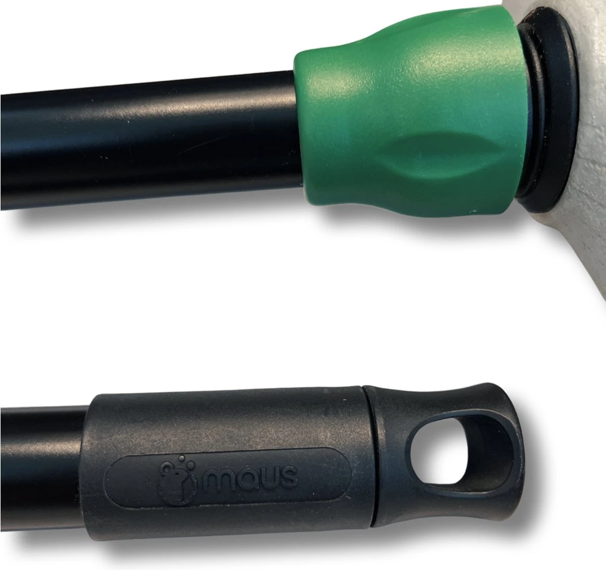 MAUS Luiwagen Met Steel - Schrobborstel 25 Cm. Polyamide Wit - Schrobber Met Steel - Made In EU - Afbeelding 2