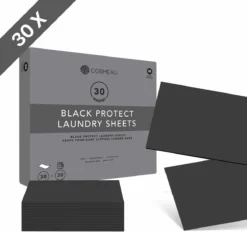 Cosmeau Zwart Donkere Was Color Protect Wasstrips 30 Wasbeurten Wasvellen Sheets Eco Laundry Strips