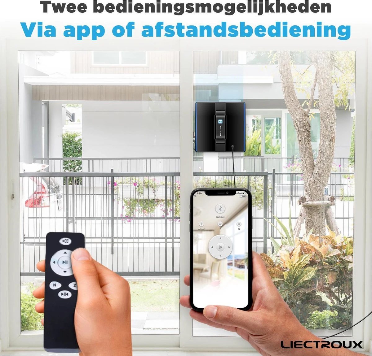 Liectroux® Robot Ruitenreiniger Met App Bediening – Ramen Wassen – Ramenwisser – Ramenwasser – Glasreiniger - Afbeelding 6