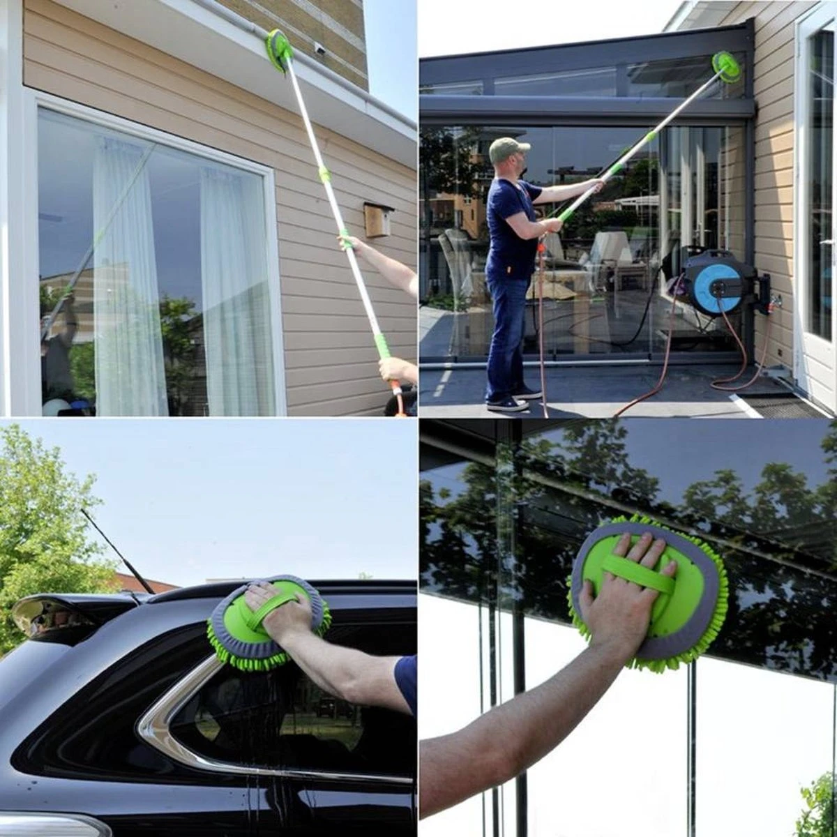 PROPLUS Pro Plus Wasborstel Chenille - Telescopische Steel - Uitschuifbaar Tot 2.50 Meter - Afbeelding 14