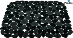 Merkloos Papillon - Gootsteenmat - 40x30 Cm - Kiezels Zwart