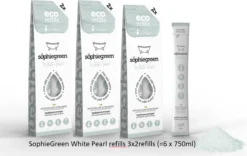 SophieGreen White Pearl Badkamerreiniger 3x2 Navullingen (=6x750 Ml)