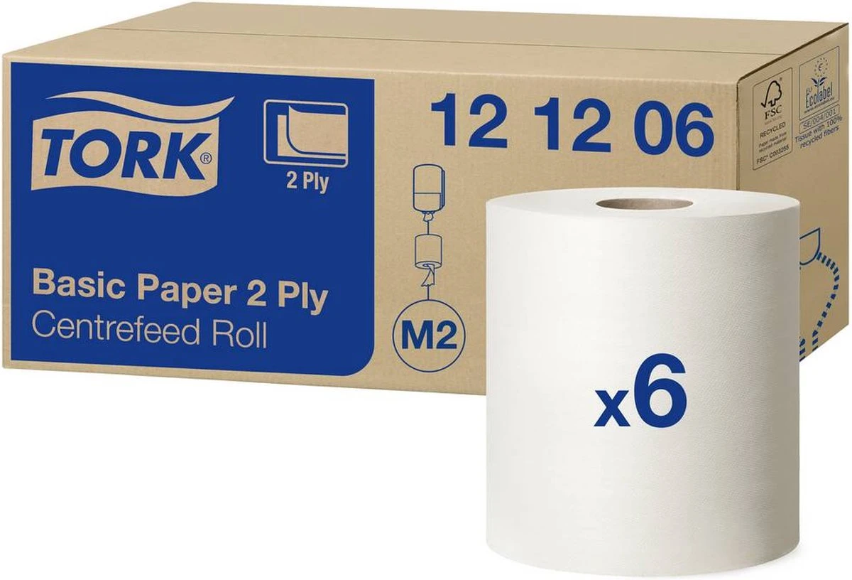 Poetsrol Tork M2 121206 2-laags - 20cm X 160m - 6 Rollen - Afbeelding 11