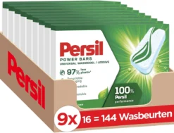 Persil® Persil Power Bars Universal Wasmiddel - Voordeelverpakking - 9 X 16 Wasbeurten