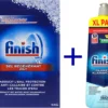 Finish Vaatwaszout 4kg Doos - Zout Voor De Vaatwasser + Finish - Glansspoelmiddel - 800 Ml