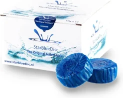 StarBlueDisc 12 Stuks Toiletblokjes Halfjaar Verpakking Blauw