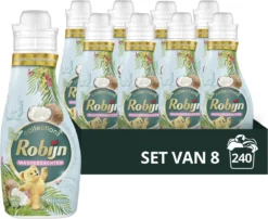 Robijn Collections Kokos Wasverzachter - 8 X 30 Wasbeurten - Voordeelverpakking
