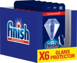Finish Glans Protector Vaatwasmiddel - 300 Wasbeurten - 6 Stuks
