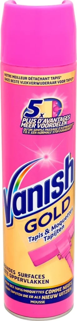 Vanish Gold Mousse Voor Tapijt Vlekkenverwijderaar - 600 Ml