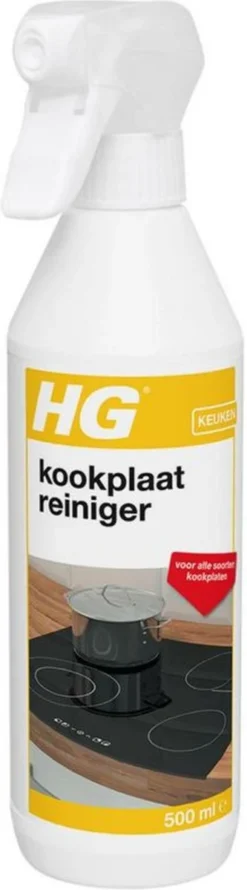 HG Kookplaatreiniger - 500ml - Streeploos Vetvrij - Dagelijks Gebruik - Geschikt Voor Alle Kookplaten