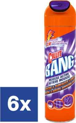 Cillit Bang Actieve Mousse Douche & Zeepresten Reiniger - 6 X 600 Ml