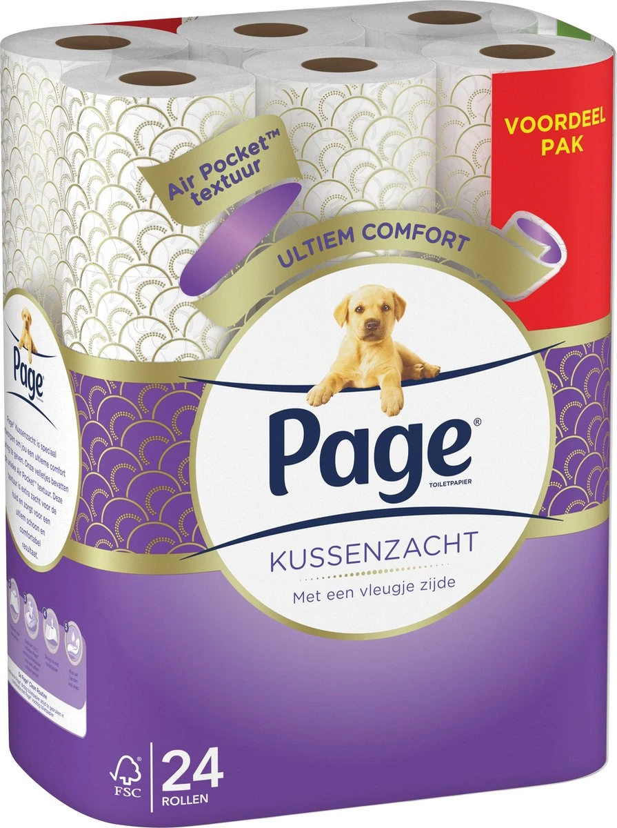Page Toiletpapier - Kussenzacht Wc Papier - Voordeelverpakking - 24 Rollen - Afbeelding 7