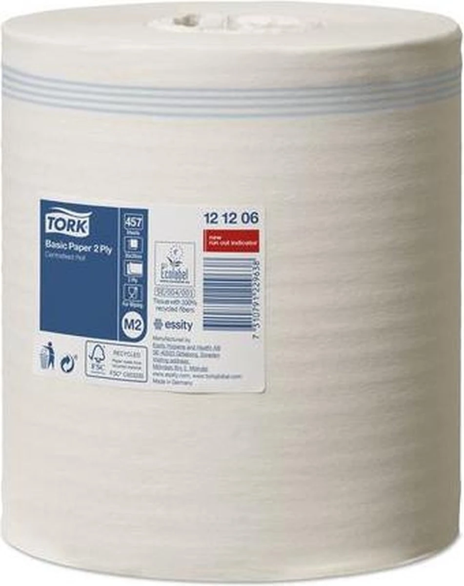 Poetsrol Tork M2 121206 2-laags - 20cm X 160m - 6 Rollen - Afbeelding 9